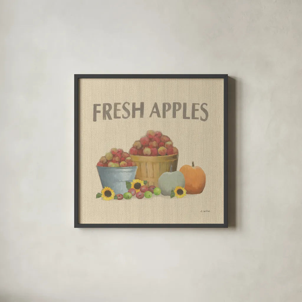 Heartland Harvest Moments III by James Wiens. Shown in a sleek black glass frame for a contemporary gallery look. Available as an archival giclee rolled canvas, fine art paper, or poster print. SKU 41539a.