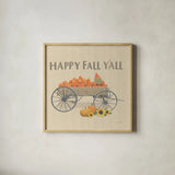 Heartland Harvest Moments IV Happy Fall by James Wiens. Shown in a natural wood glass frame for a timeless modern aesthetic. Available as an archival giclee rolled canvas, fine art paper, or poster print. SKU 44932a.