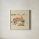 Heartland Harvest Moments IV Happy Fall by James Wiens. Shown in a crisp white glass frame for a clean and minimalist style. Available as an archival giclee rolled canvas, fine art paper, or poster print. SKU 44932a.