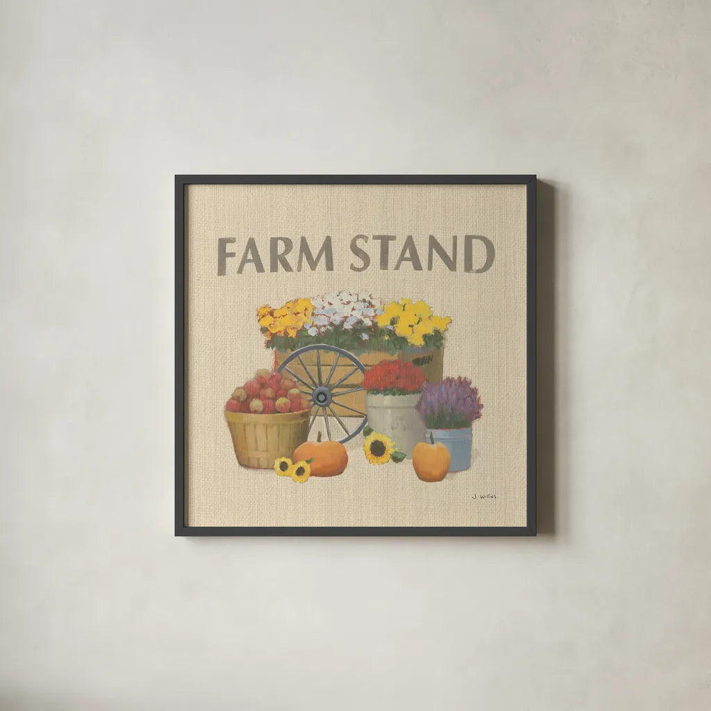 Heartland Harvest Moments VI by James Wiens. Shown in a sleek black glass frame for a contemporary gallery look. Available as an archival giclee rolled canvas, fine art paper, or poster print. SKU 41542a.
