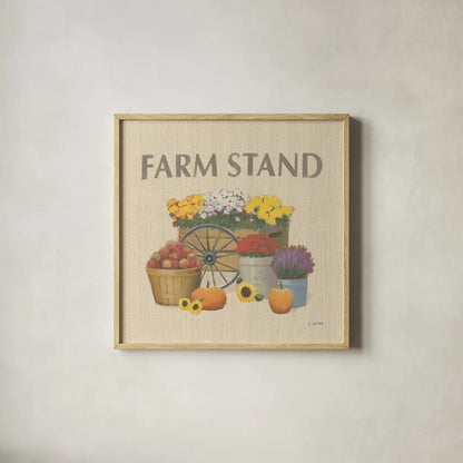 Heartland Harvest Moments VI by James Wiens. Shown in a natural wood glass frame for a timeless modern aesthetic. Available as an archival giclee rolled canvas, fine art paper, or poster print. SKU 41542a.