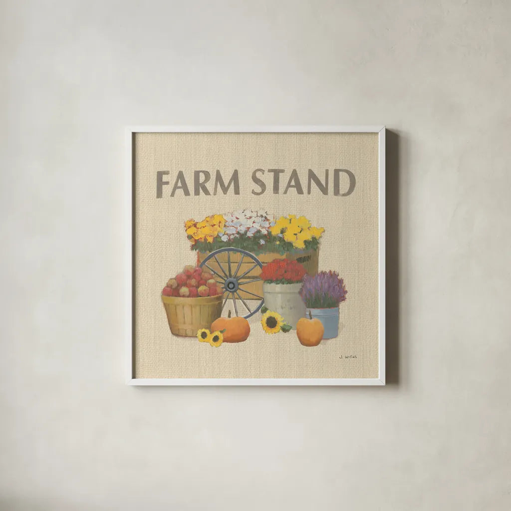 Heartland Harvest Moments VI by James Wiens. Shown in a crisp white glass frame for a clean and minimalist style. Available as an archival giclee rolled canvas, fine art paper, or poster print. SKU 41542a.