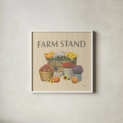 Heartland Harvest Moments VI by James Wiens. Shown in a crisp white glass frame for a clean and minimalist style. Available as an archival giclee rolled canvas, fine art paper, or poster print. SKU 41542a.