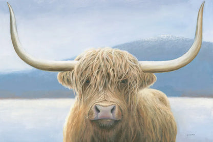 Highland Cow by James Wiens. SKU 50229i. Archival Giclee Fine art print for wall decor.