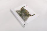 Holiday Highlander by James Wiens. shown as a rolled paper print. Available as archival giclee rolled canvas, fine art paper, or poster print. SKU 56448i.