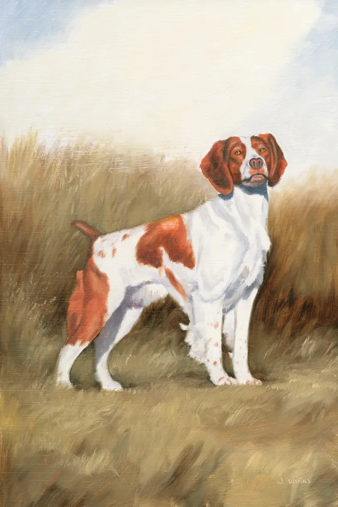 Hunting Dog I by James Wiens. SKU 76114h. Archival Giclee Fine art print for wall decor.