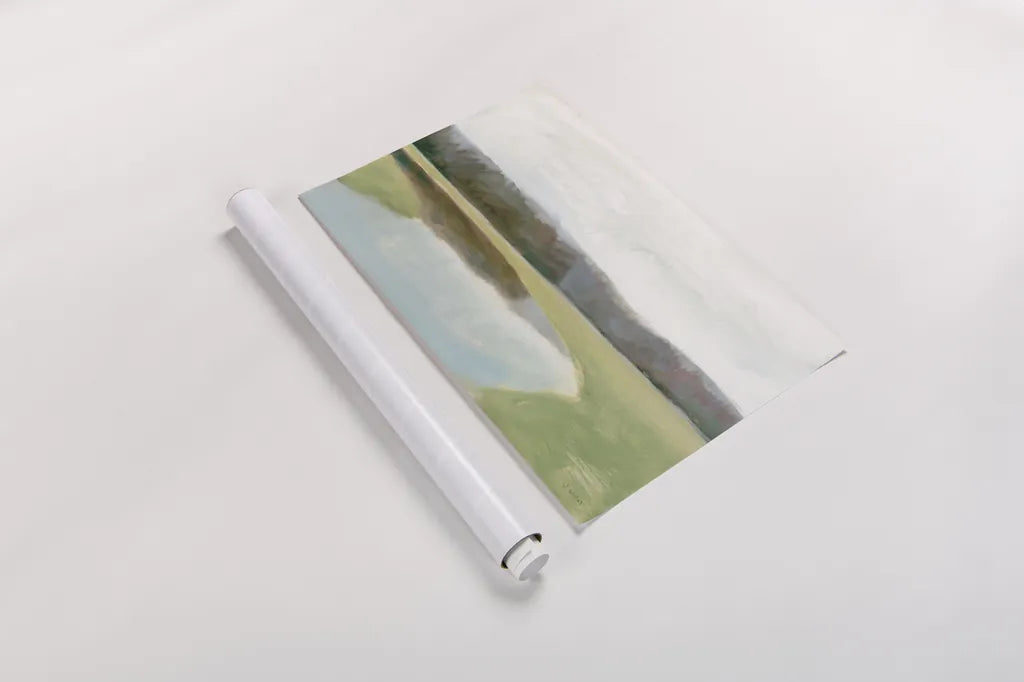 Interior Lake II by James Wiens. shown as a rolled paper print. Available as archival giclee rolled canvas, fine art paper, or poster print. SKU 73425i.