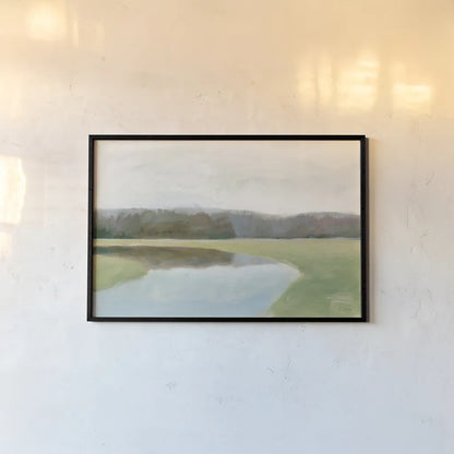 Interior Lake II by James Wiens. shown as a paper print in a black flame. Available as a archival giclee rolled canvas, fine art paper, or poster print. SKU 73425i.