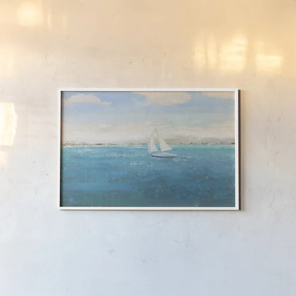 Into the Blue by James Wiens. shown as a paper print in a white frame. Available as a archival giclee rolled canvas, fine art paper, or poster print. SKU 75175i.