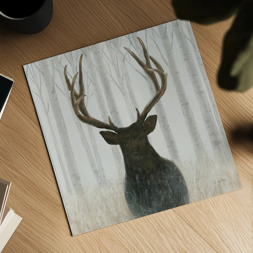 Into the Forest Crop by James Wiens. Shown as a detailed flat fine art print, highlighting archival giclee quality. Available as an archival giclee rolled canvas, fine art paper, or poster print. SKU 22187a.