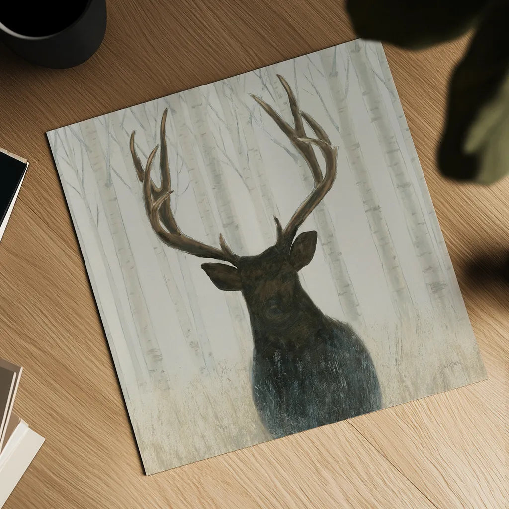 Into the Forest Warm Crop by James Wiens. Shown as a detailed flat fine art print, highlighting archival giclee quality. Available as an archival giclee rolled canvas, fine art paper, or poster print. SKU 50174a.