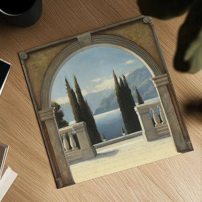 Italian Balcony Crop by James Wiens. Shown as a detailed flat fine art print, highlighting archival giclee quality. Available as an archival giclee rolled canvas, fine art paper, or poster print. SKU 10407a.