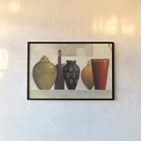 Jeweled Vessels No Leaves by James Wiens. shown as a paper print in a black flame. Available as a archival giclee rolled canvas, fine art paper, or poster print. SKU 33121i.