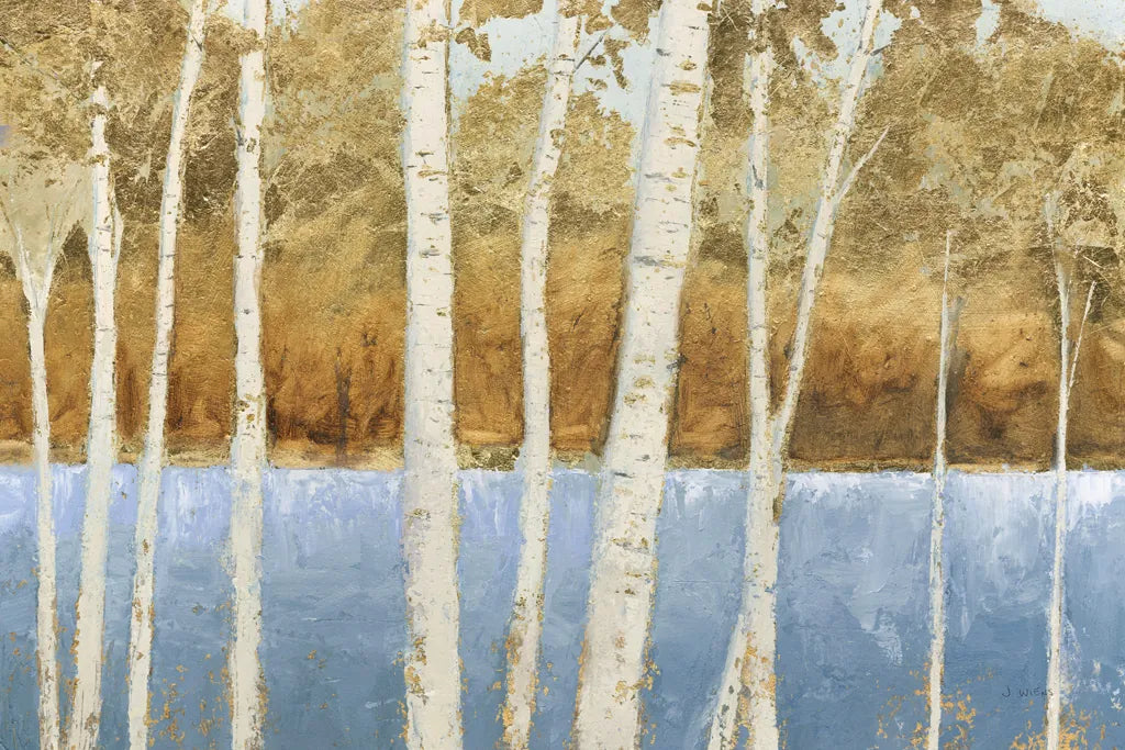 Lakeside Birches by James Wiens. SKU 60666i. Archival Giclee Fine art print for wall decor.