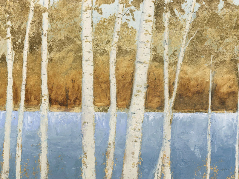 Lakeside Birches Crop by James Wiens