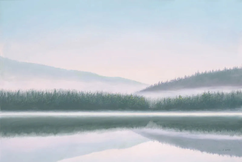 Lakeside Morning by James Wiens. SKU 57271i. Archival Giclee Fine art print for wall decor.