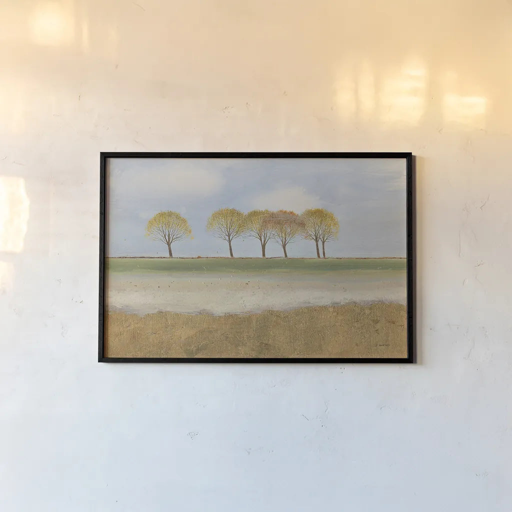 Landscape Horizon by James Wiens. shown as a paper print in a black flame. Available as a archival giclee rolled canvas, fine art paper, or poster print. SKU 21831i.