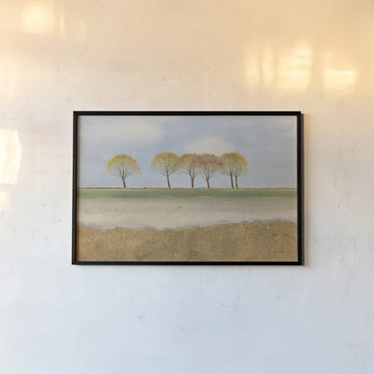 Landscape Horizon by James Wiens. shown as a paper print in a black flame. Available as a archival giclee rolled canvas, fine art paper, or poster print. SKU 21831i.