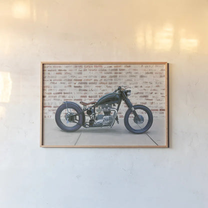 Lets Roll I by James Wiens. shown as a paper print in a natural frame. Available as a archival giclee rolled canvas, fine art paper, or poster print. SKU 53211i.