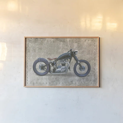 Lets Roll I Gray by James Wiens. shown as a paper print in a natural frame. Available as a archival giclee rolled canvas, fine art paper, or poster print. SKU 53383i.