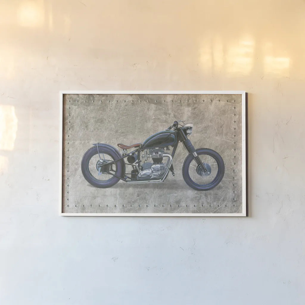 Lets Roll I Gray by James Wiens. shown as a paper print in a white frame. Available as a archival giclee rolled canvas, fine art paper, or poster print. SKU 53383i.
