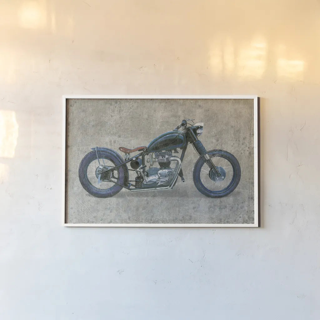 Lets Roll I Grunge by James Wiens. shown as a paper print in a white frame. Available as a archival giclee rolled canvas, fine art paper, or poster print. SKU 54950i.