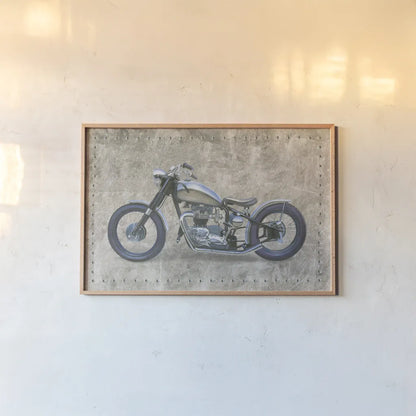Lets Roll II Gray by James Wiens. shown as a paper print in a natural frame. Available as a archival giclee rolled canvas, fine art paper, or poster print. SKU 53384i.