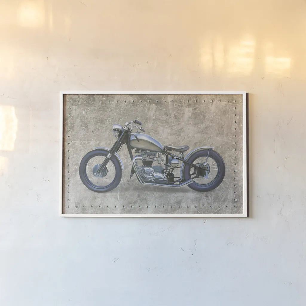 Lets Roll II Gray by James Wiens. shown as a paper print in a white frame. Available as a archival giclee rolled canvas, fine art paper, or poster print. SKU 53384i.