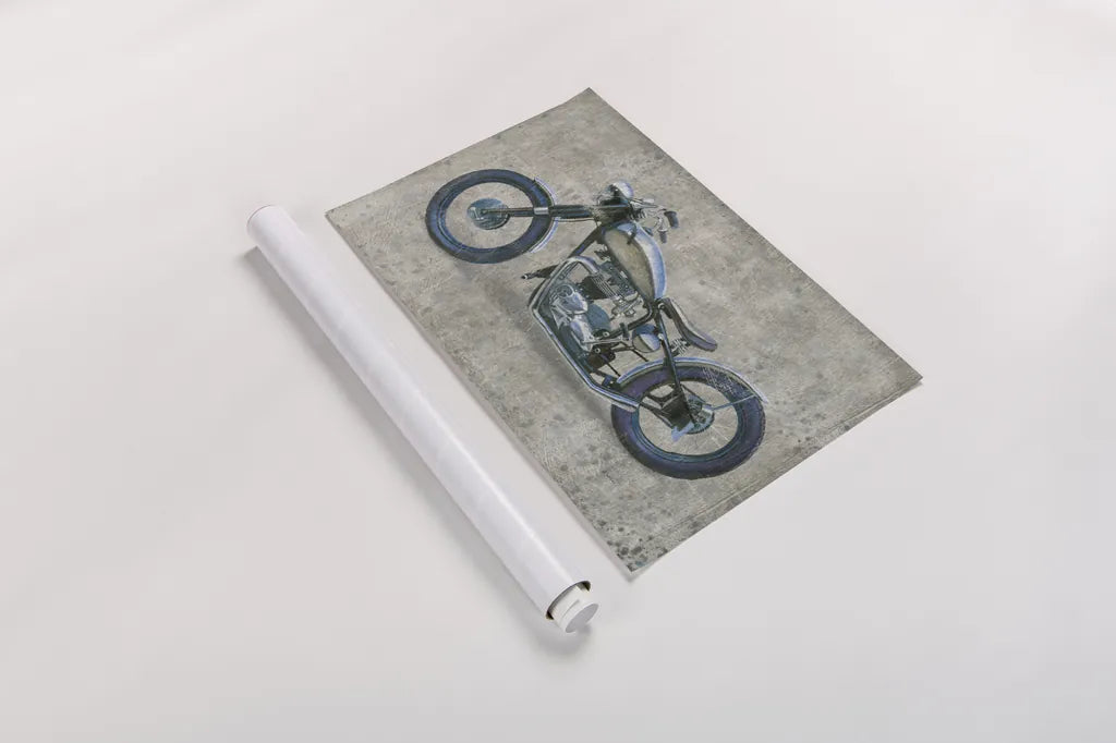 Lets Roll II Grunge by James Wiens. shown as a rolled paper print. Available as archival giclee rolled canvas, fine art paper, or poster print. SKU 54951i.