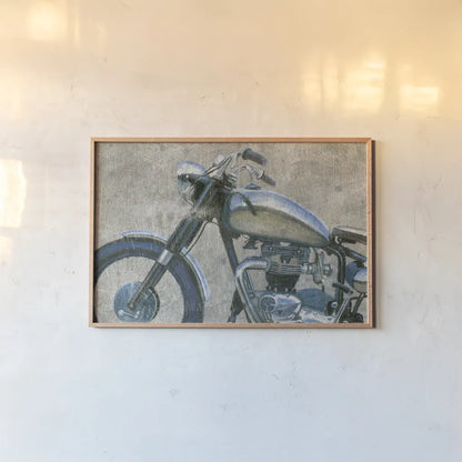 Lets Roll II Grunge Crop by James Wiens. shown as a paper print in a natural frame. Available as a archival giclee rolled canvas, fine art paper, or poster print. SKU 54953i.