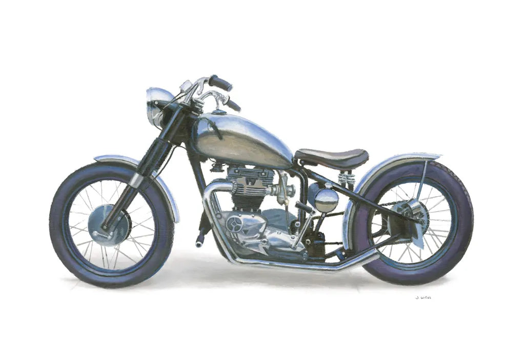 Lets Roll II White by James Wiens. SKU 53218i. Archival Giclee Fine art print for wall decor.