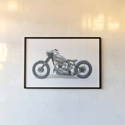 Lets Roll II White by James Wiens. shown as a paper print in a black flame. Available as a archival giclee rolled canvas, fine art paper, or poster print. SKU 53218i.
