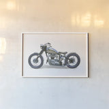 Lets Roll II White by James Wiens. shown as a paper print in a white frame. Available as a archival giclee rolled canvas, fine art paper, or poster print. SKU 53218i.