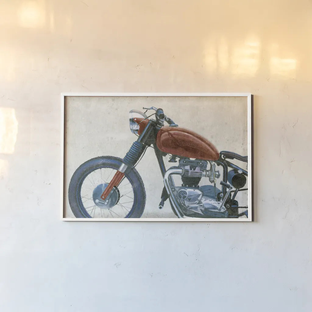 Lets Roll III Grunge Crop by James Wiens. shown as a paper print in a white frame. Available as a archival giclee rolled canvas, fine art paper, or poster print. SKU 63526i.