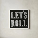 Lets Roll V by James Wiens. Shown in a crisp white glass frame for a clean and minimalist style. Available as an archival giclee rolled canvas, fine art paper, or poster print. SKU 53215a.