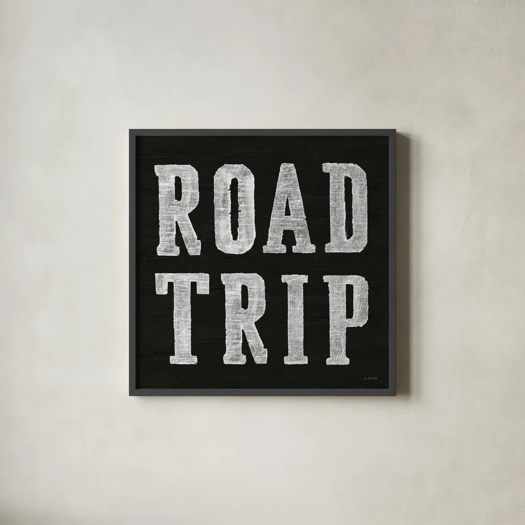 Lets Roll VI by James Wiens. Shown in a sleek black glass frame for a contemporary gallery look. Available as an archival giclee rolled canvas, fine art paper, or poster print. SKU 53216a.