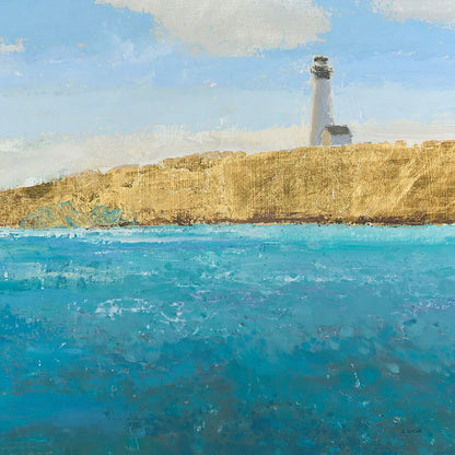 Lighthouse Seascape II Crop by James Wiens. SKU 22349a. Archival Giclee Fine art print for wall decor.