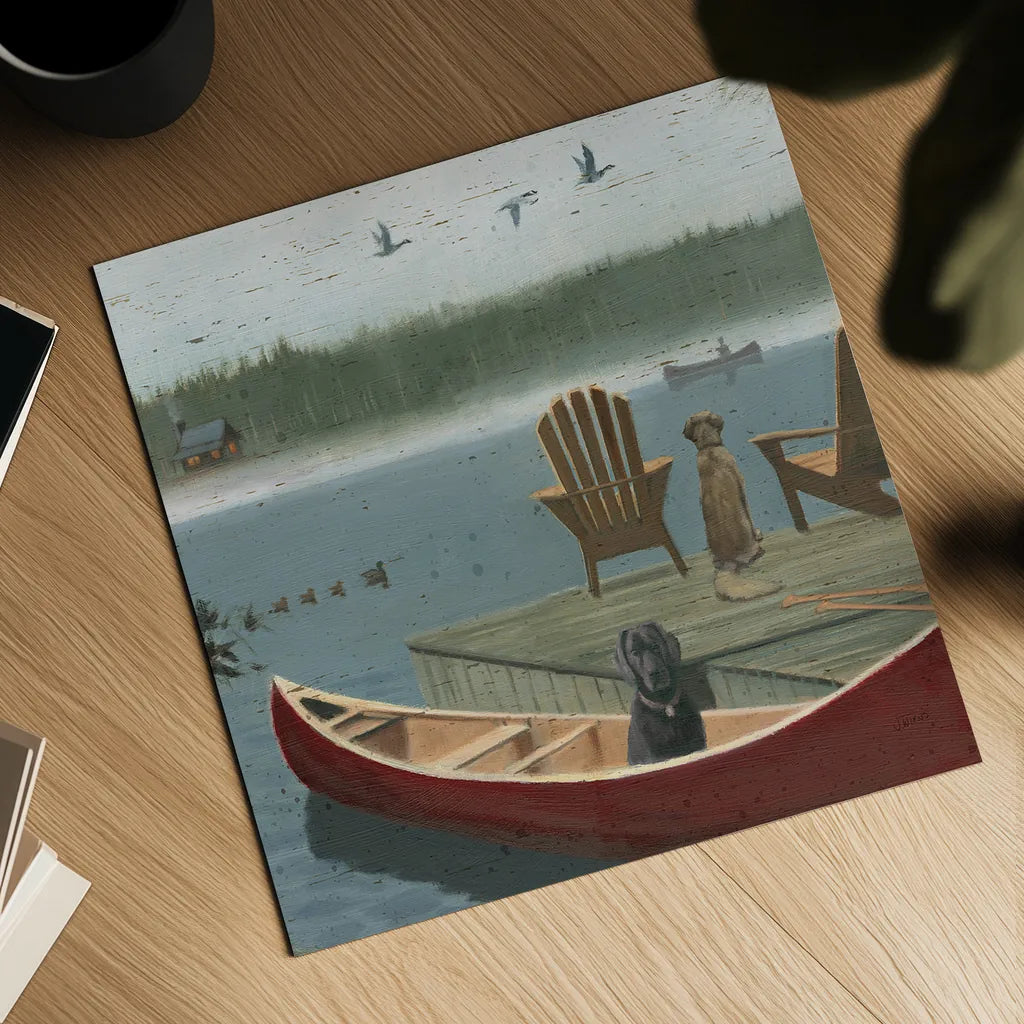 Lodge Trail Crop by James Wiens. Shown as a detailed flat fine art print, highlighting archival giclee quality. Available as an archival giclee rolled canvas, fine art paper, or poster print. SKU 15490a.