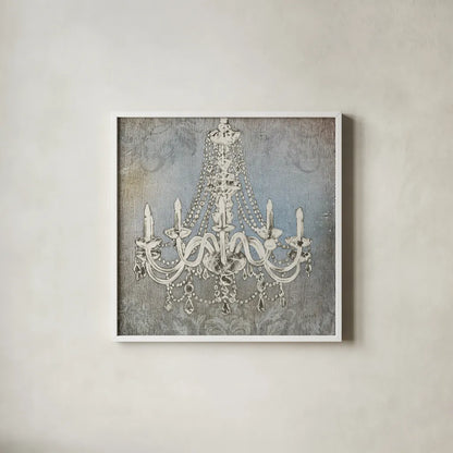 Luxurious Lights II by James Wiens. Shown in a crisp white glass frame for a clean and minimalist style. Available as an archival giclee rolled canvas, fine art paper, or poster print. SKU 17002a.