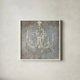 Luxurious Lights III by James Wiens. Shown in a crisp white glass frame for a clean and minimalist style. Available as an archival giclee rolled canvas, fine art paper, or poster print. SKU 17003a.