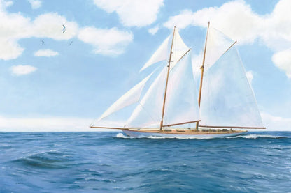 Majestic Sailboat by James Wiens. SKU 46436i. Archival Giclee Fine art print for wall decor.
