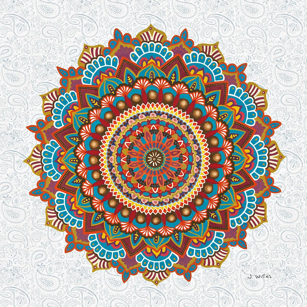 Mandala Dream by James Wiens. SKU 37093a. Archival Giclee Fine art print for wall decor.