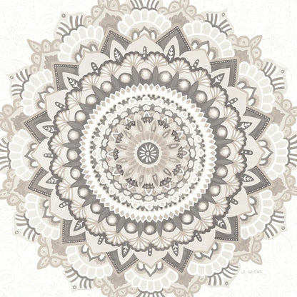 Mandala Dream Neutral Crop by James Wiens. SKU 63999a. Archival Giclee Fine art print for wall decor.