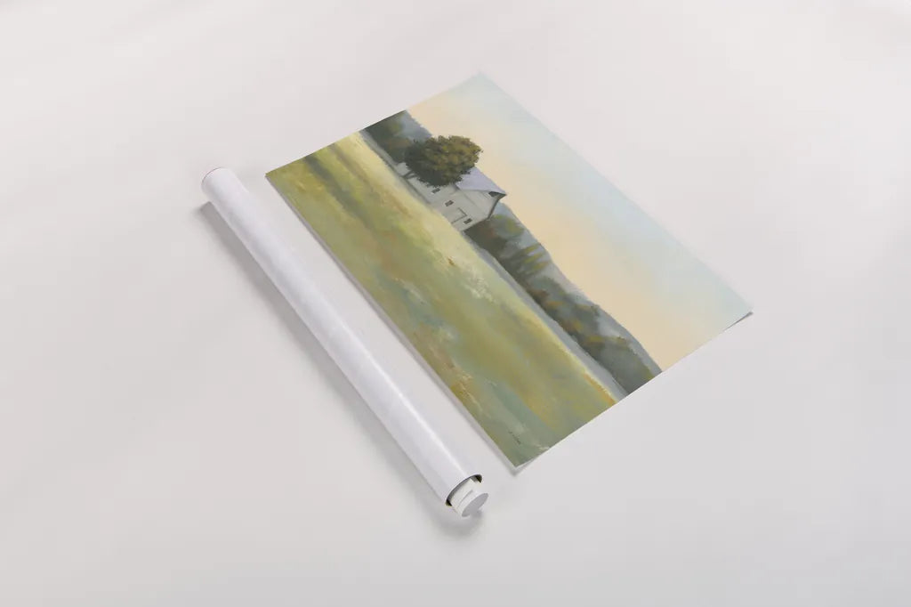 Morning Meadows II by James Wiens. shown as a rolled paper print. Available as archival giclee rolled canvas, fine art paper, or poster print. SKU 61490i.