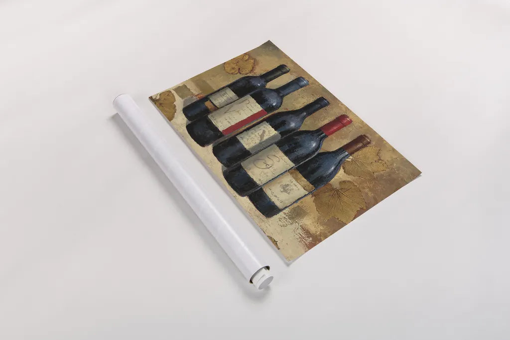 Napa Reserve Wine Crop by James Wiens. shown as a rolled paper print. Available as archival giclee rolled canvas, fine art paper, or poster print. SKU 33152i.