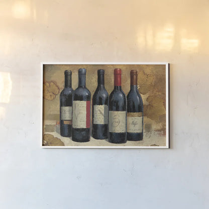 Napa Reserve Wine Crop by James Wiens. shown as a paper print in a white frame. Available as a archival giclee rolled canvas, fine art paper, or poster print. SKU 33152i.