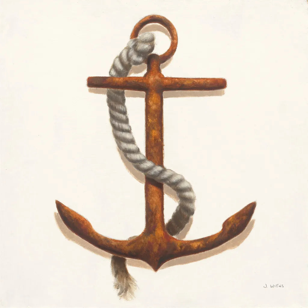 Nautical Anchor Plain by James Wiens. SKU 33293a. Archival Giclee Fine art print for wall decor.