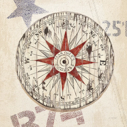 Nautical Compass by James Wiens. SKU 33486a. Archival Giclee Fine art print for wall decor.