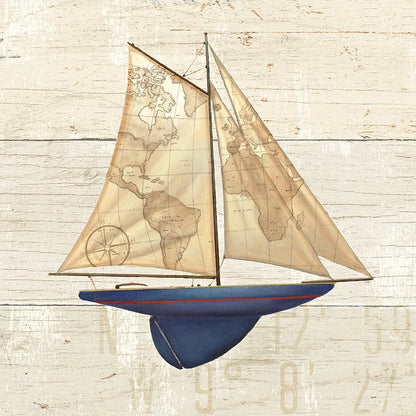 Nautique I by James Wiens. SKU 21076a. Archival Giclee Fine art print for wall decor.