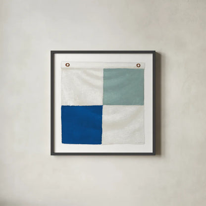 Nautique XVI Pastel by James Wiens. Shown in a sleek black glass frame for a contemporary gallery look. Available as an archival giclee rolled canvas, fine art paper, or poster print. SKU 87940a.